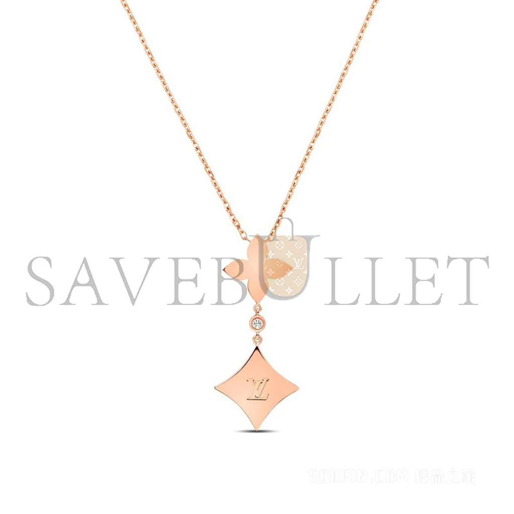 l**is V*t*n color blossom double star 18k necklace q94355